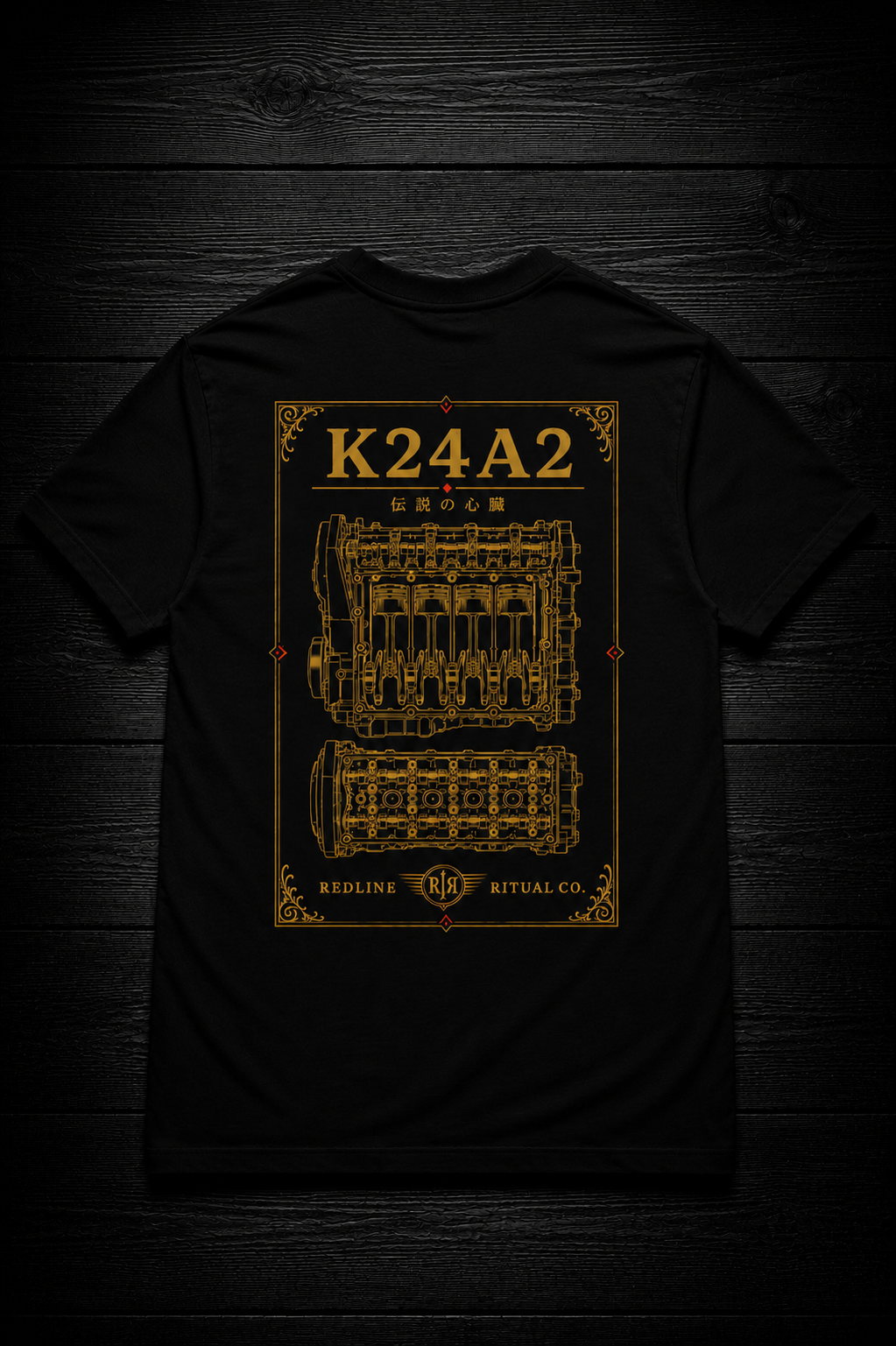 Redline Ritual Co. - "K24A2 Legacy" Tee