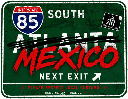 South Atlanta Mexico Sticker 3" x 3"