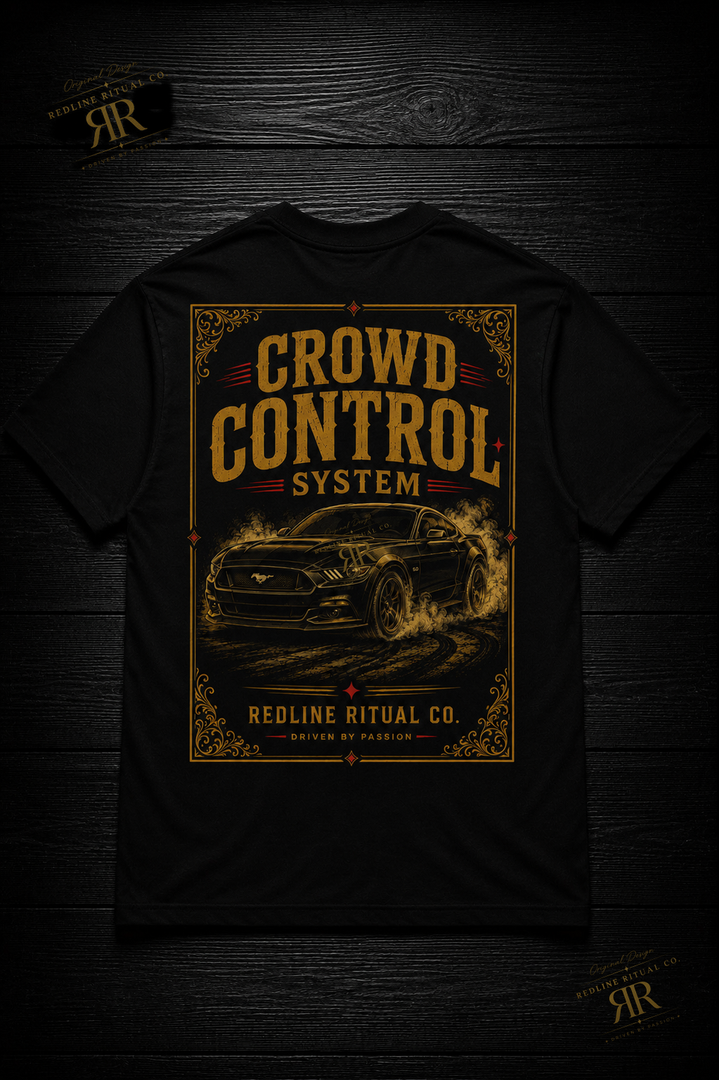 Redline Ritual Co. - "Crowd Control System" Tee