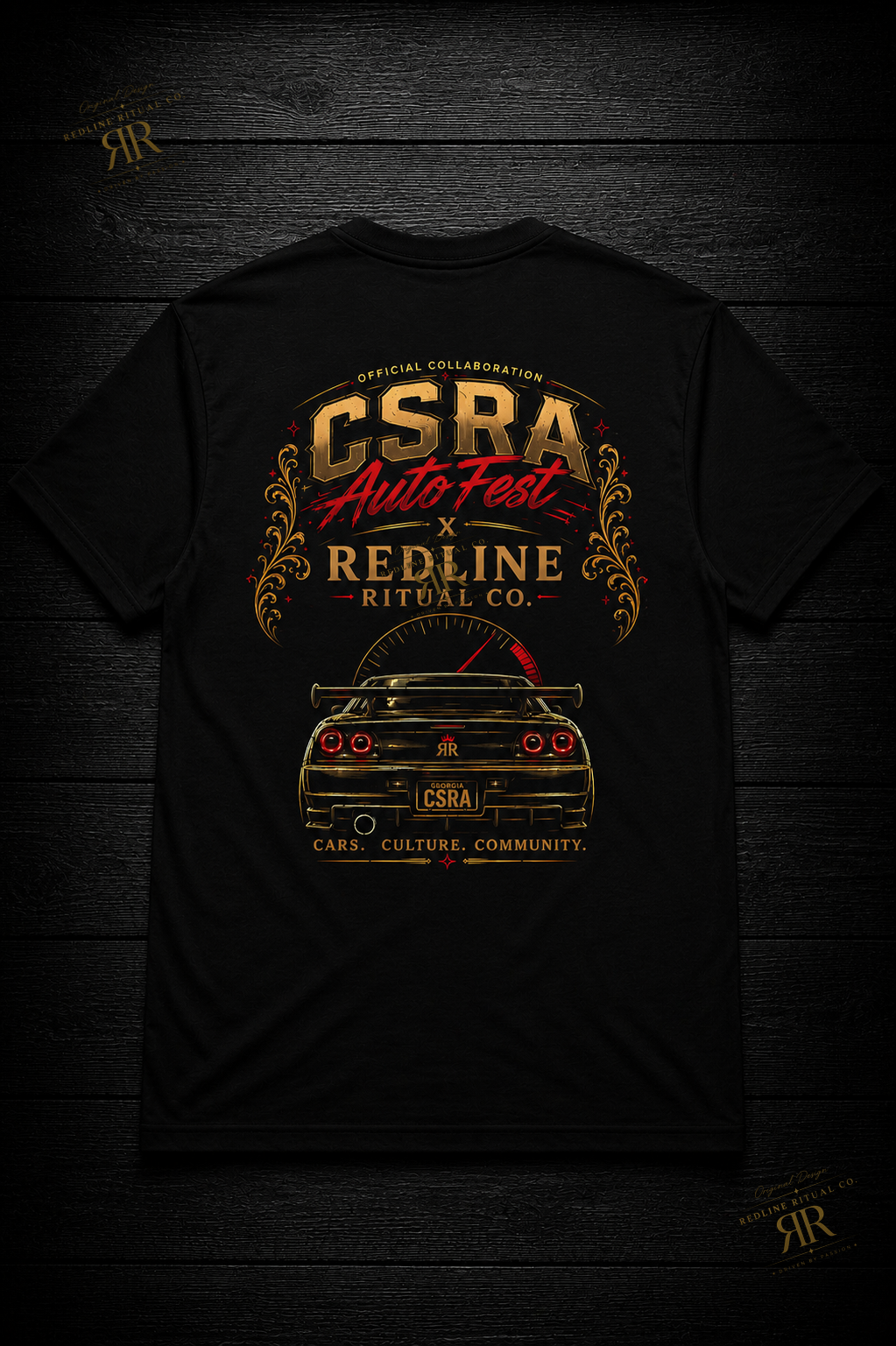 EXCLUSIVE: Redline Ritual Co. - "Official CSRA Auto Fest Collaboration" Tee