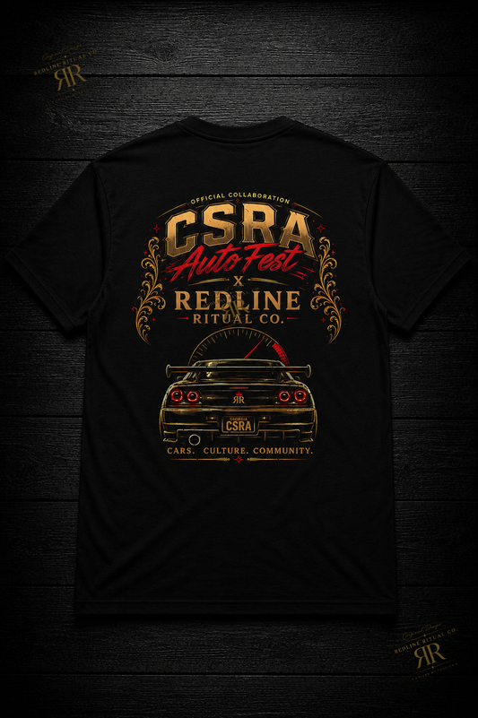 EXCLUSIVE: Redline Ritual Co. - "Official CSRA Auto Fest Collaboration" Tee