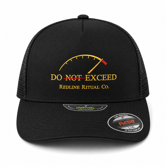 Do Not Exceed Flexfit Trucker Hat – Black/Gold