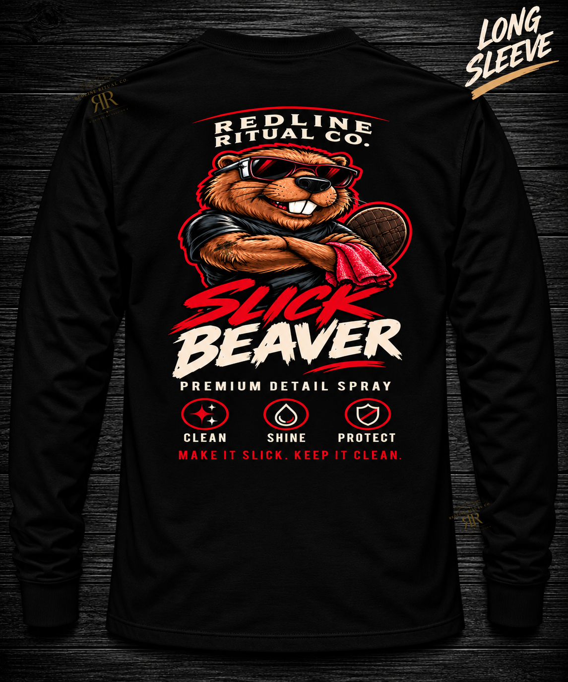 Redline Ritual Co. - "Slick Beaver" Tee - Long Sleeve