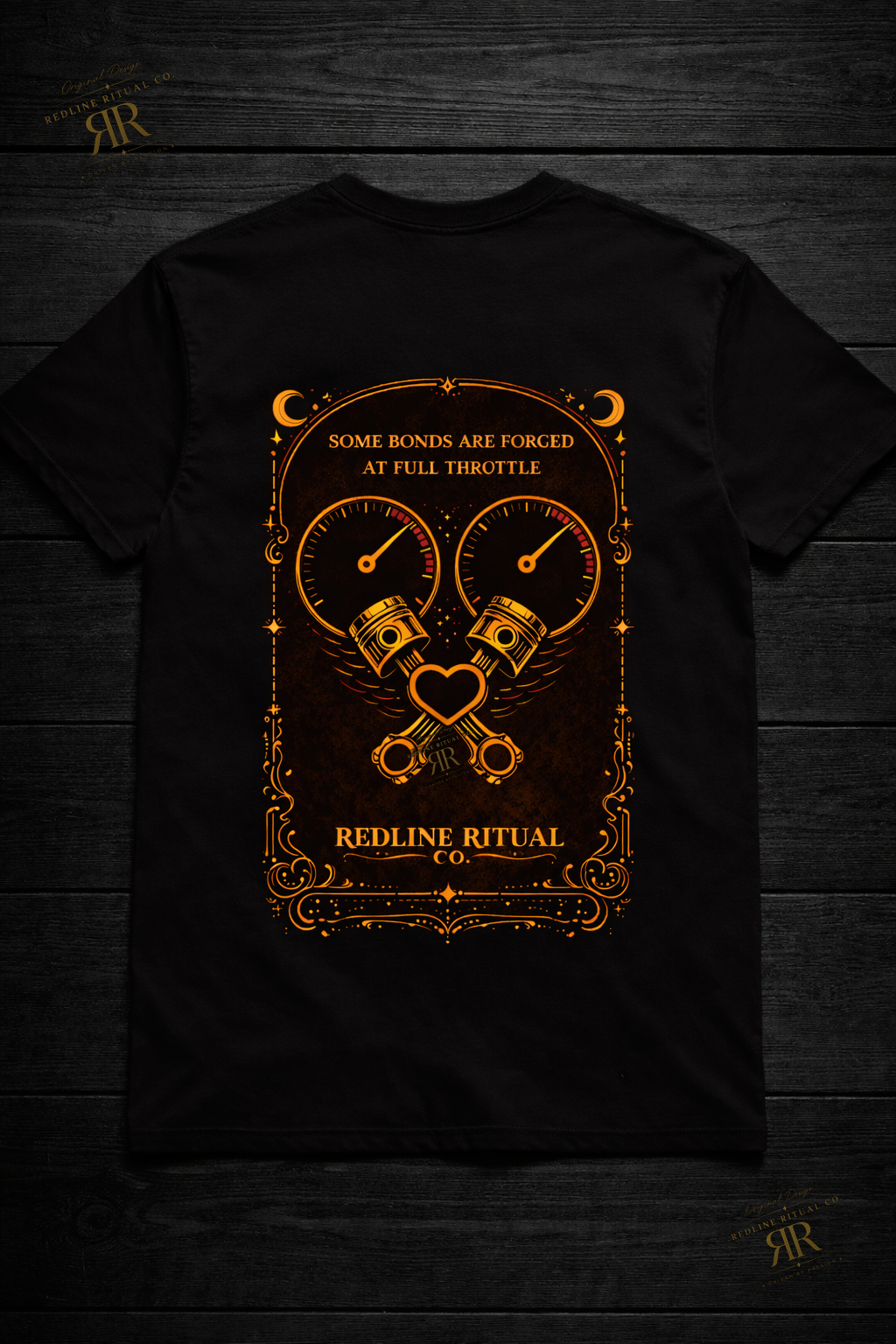 Redline Ritual Co. - "Forged at Full Throttle" Tee