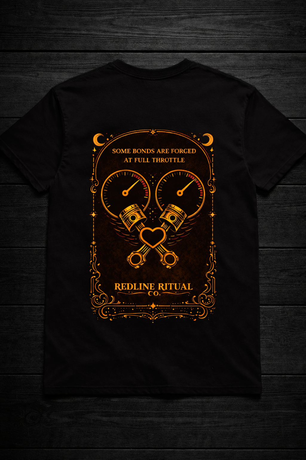 Redline Ritual Co. - "Forged at Full Throttle" Tee