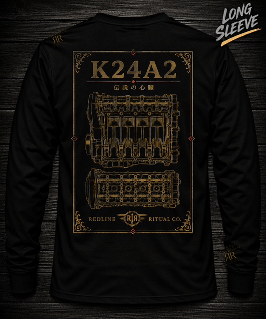 Redline Ritual Co. - "K24A2 Legacy" Tee - Long Sleeve