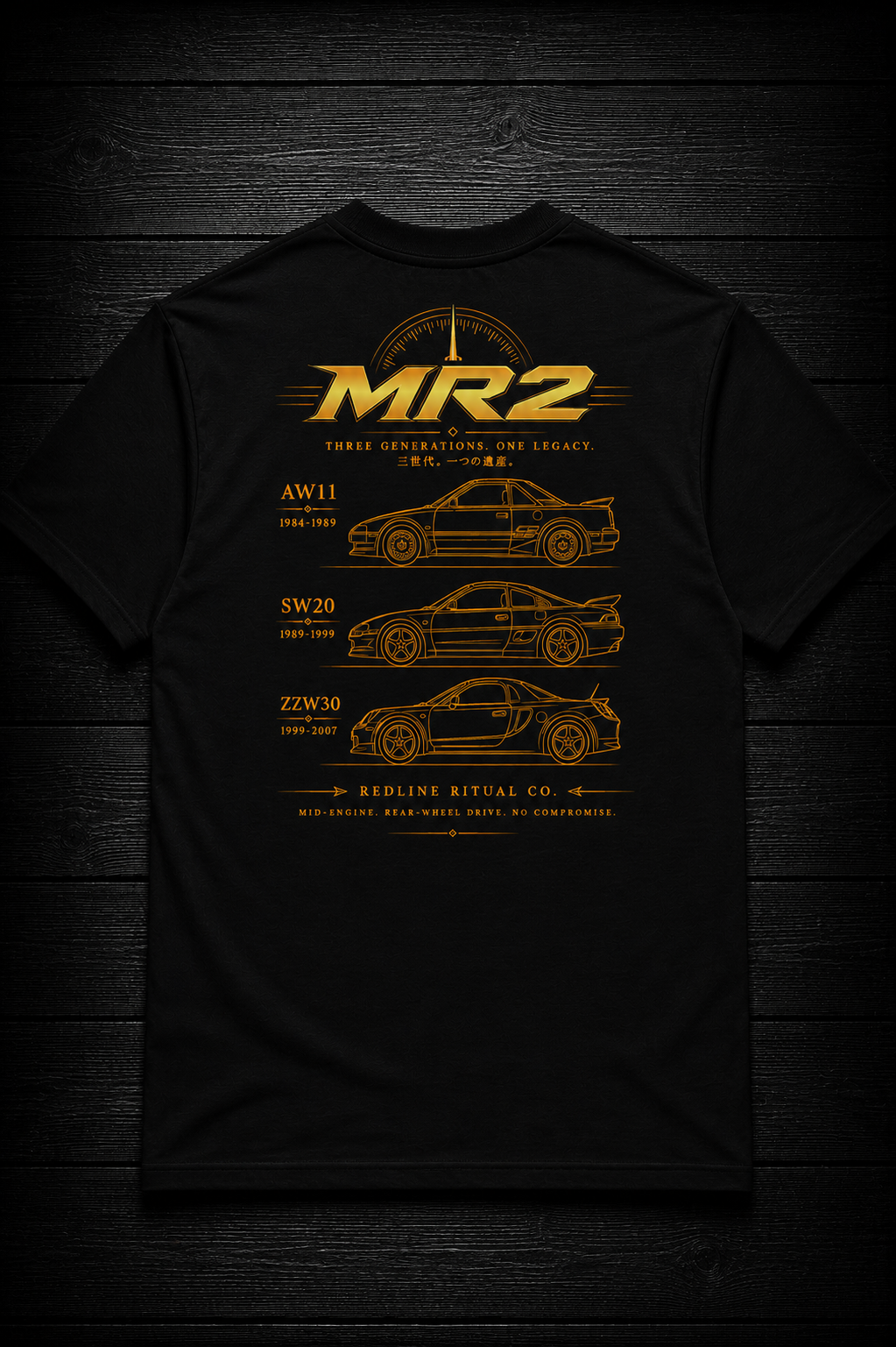 Redline Ritual Co. - "MR2 Legacy" Tee