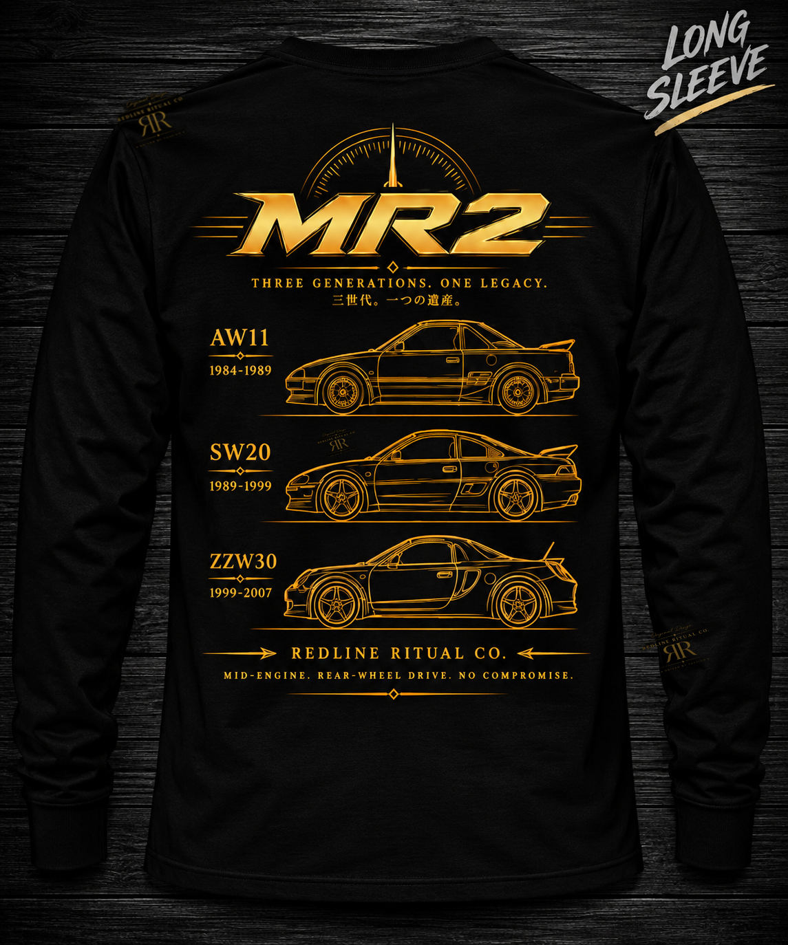 Redline Ritual Co. - "MR2 Legacy" Tee - Long Sleeve