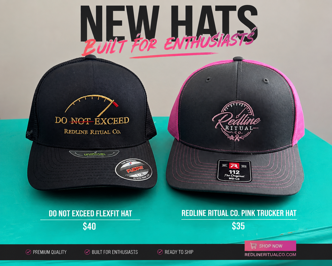 Do Not Exceed Flexfit Trucker Hat – Black/Gold