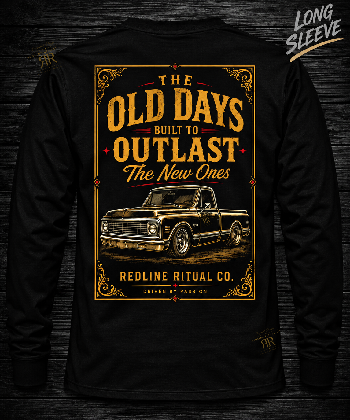Redline Ritual Co. - "Old Days" Tee - Long Sleeve