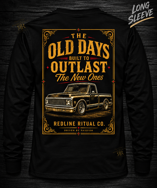 Redline Ritual Co. - "Old Days" Tee - Long Sleeve
