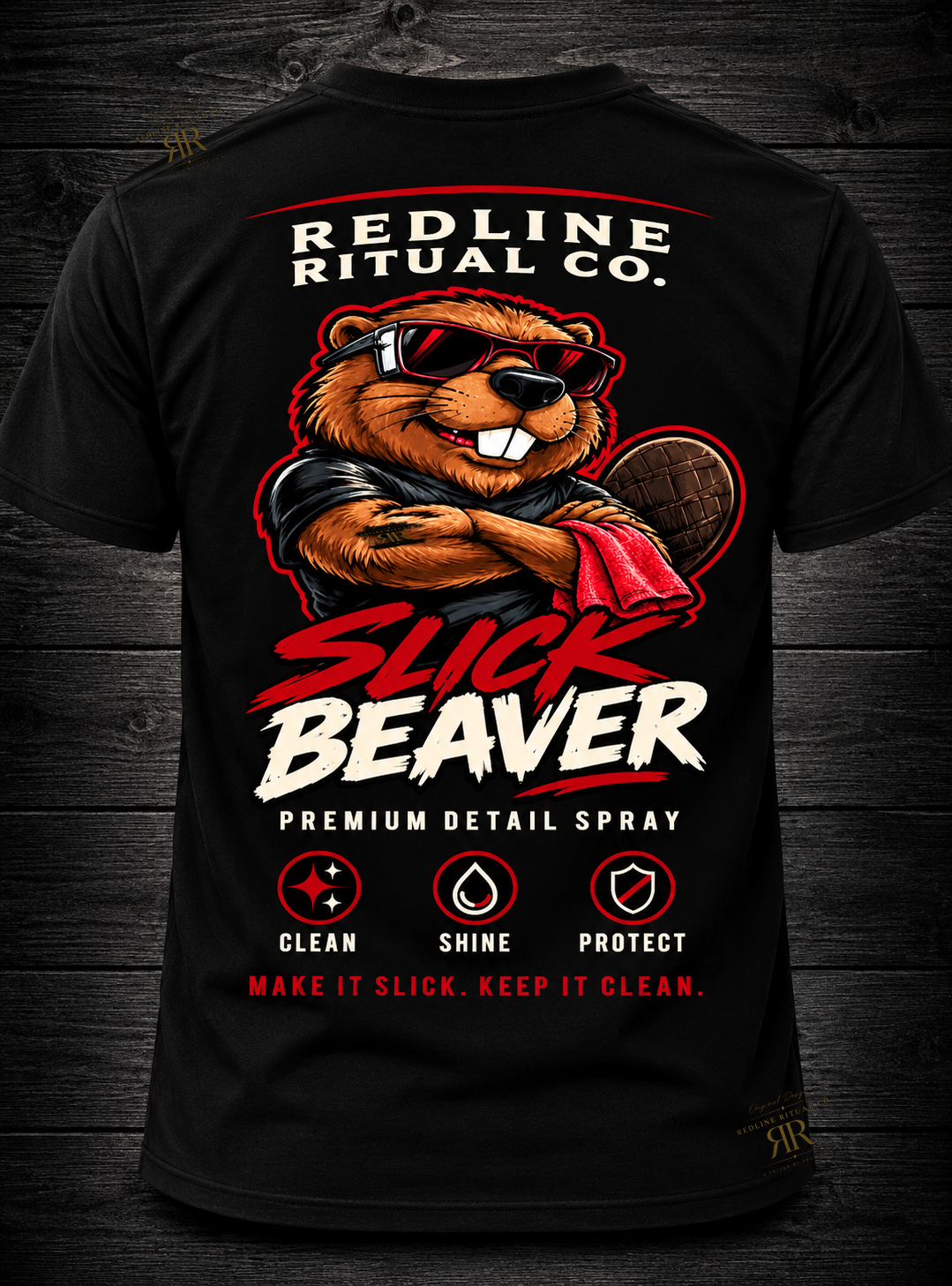 Redline Ritual Co. - "Slick Beaver" Tee