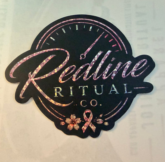Redline Ritual Co. Holographic Logo Sticker